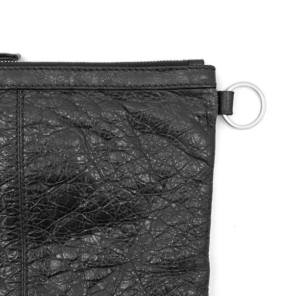 Motor City Classic Clip Leather Clutch Pouch Small Black - Picture 7 of 10
